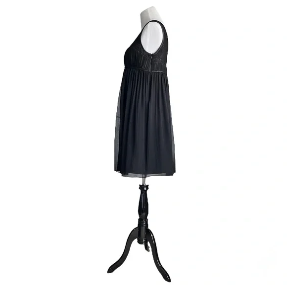 Cynthia Steffe Silk Black Sleeveless Dress Women’s Large - Picture 5 of 8